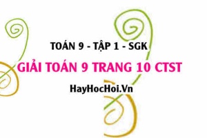 Giải Toán 9 trang 10 tập 1 Chân trời sáng tạo SGK